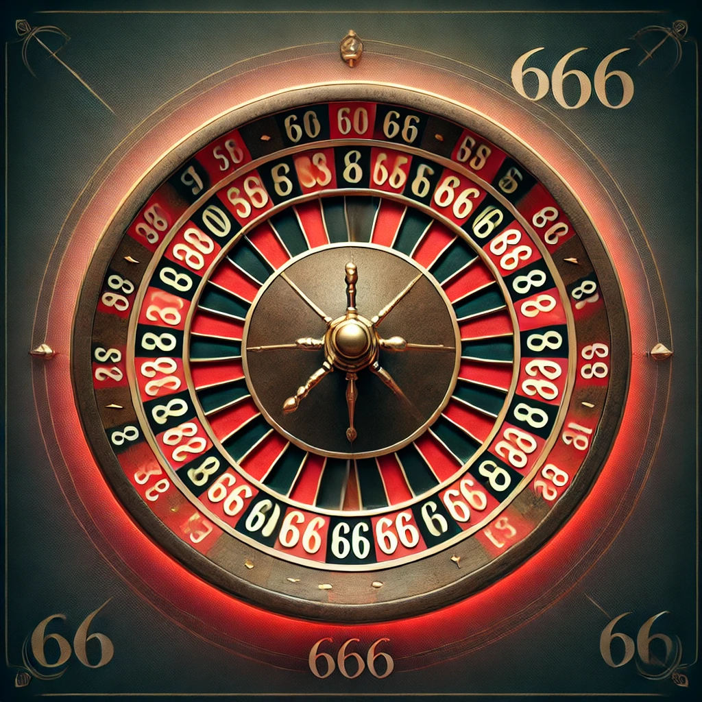 the numbers on the roulette wheel are 666