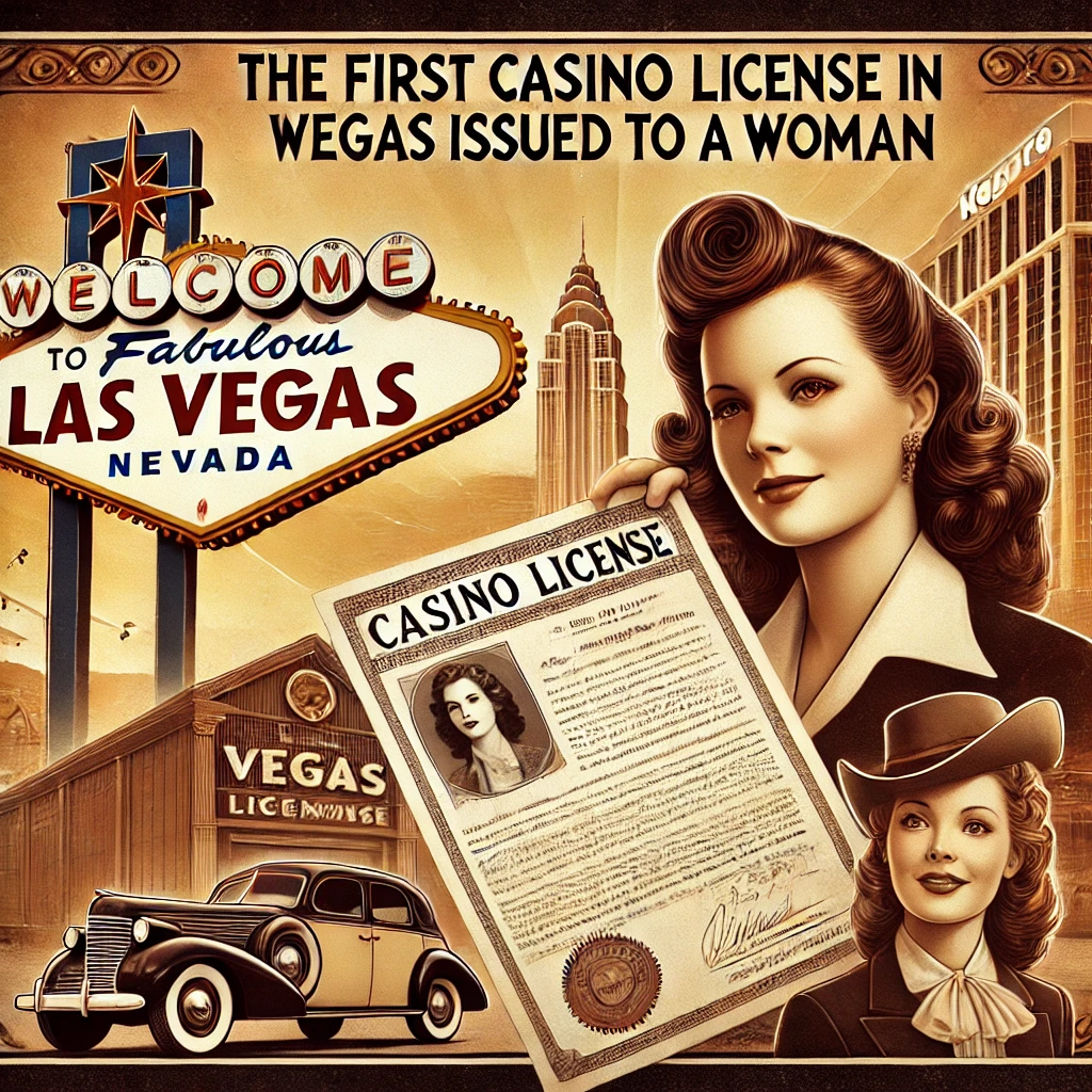 The first casino license in Vegas was issued to a woman
