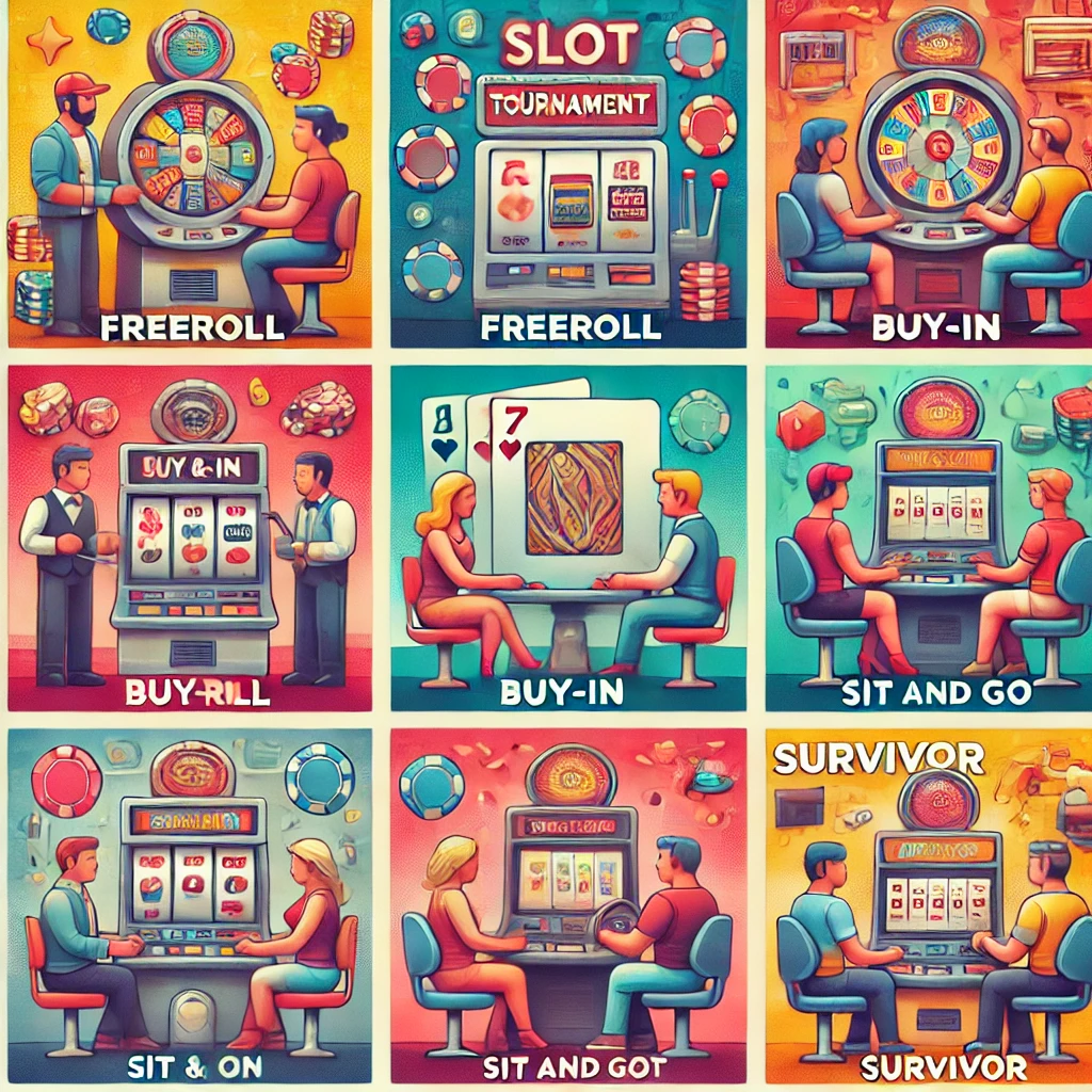 Types of slot machine tournaments