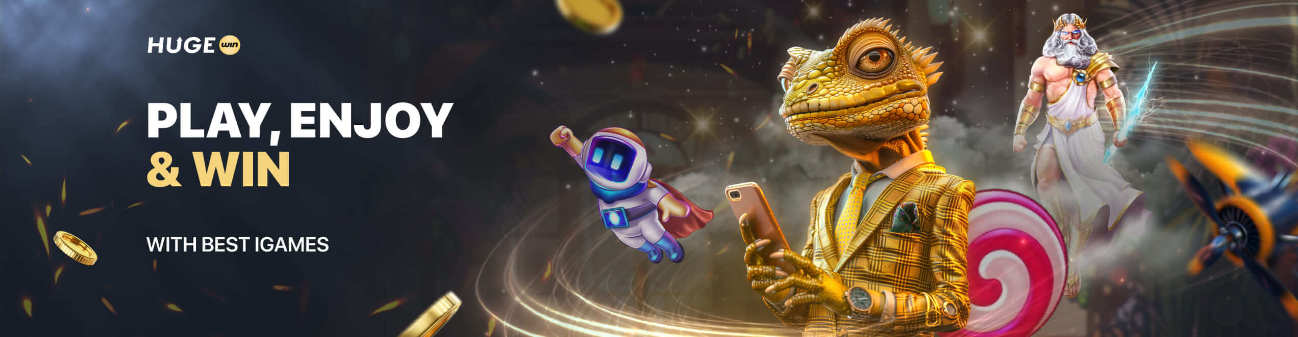 Hugewin Casino - Play, Enjoy & Win