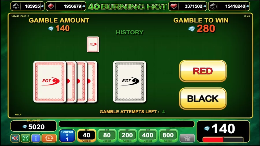 40 Burning Hot slot screenshot 4