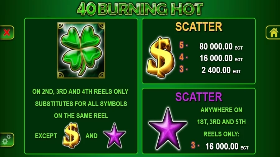 40 Burning Hot online game review