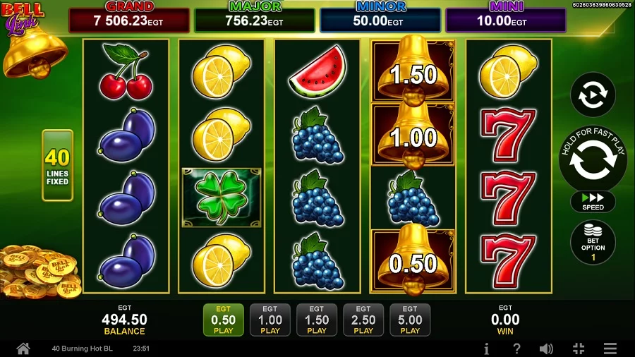 40 Burning Hot slot screenshot 2