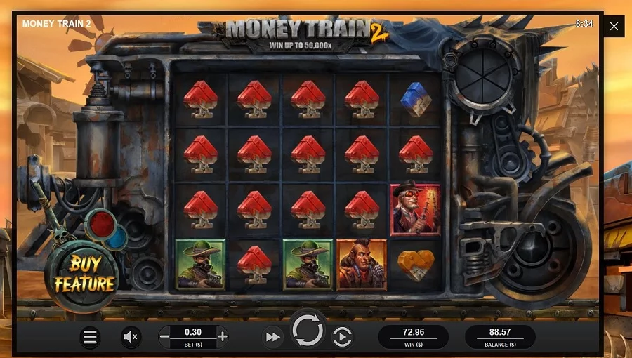 Money Train 2 slot screenshot 2