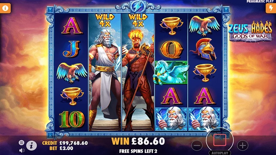 Zeus vs Hades slot screenshot 4