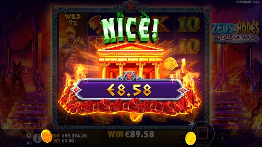 Zeus vs Hades slot screenshot 5