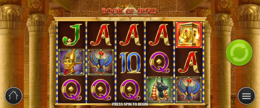 Book of Dead slot playtable