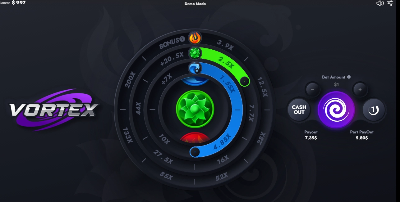Vortex screenshot. Vortex Game Review by Hugewin: How to Win?