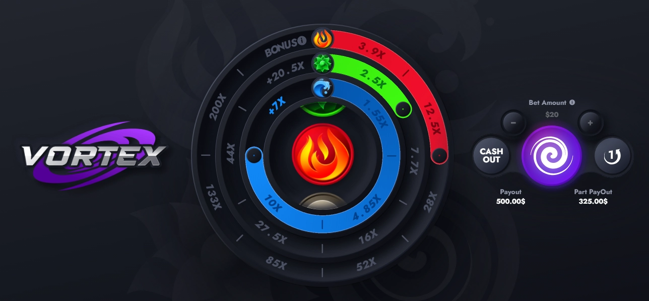 Vortex screenshot. Vortex Game Review by Hugewin: How to Win?